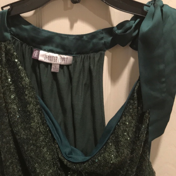 Emerald green Sequined tank - Picture 3 of 3